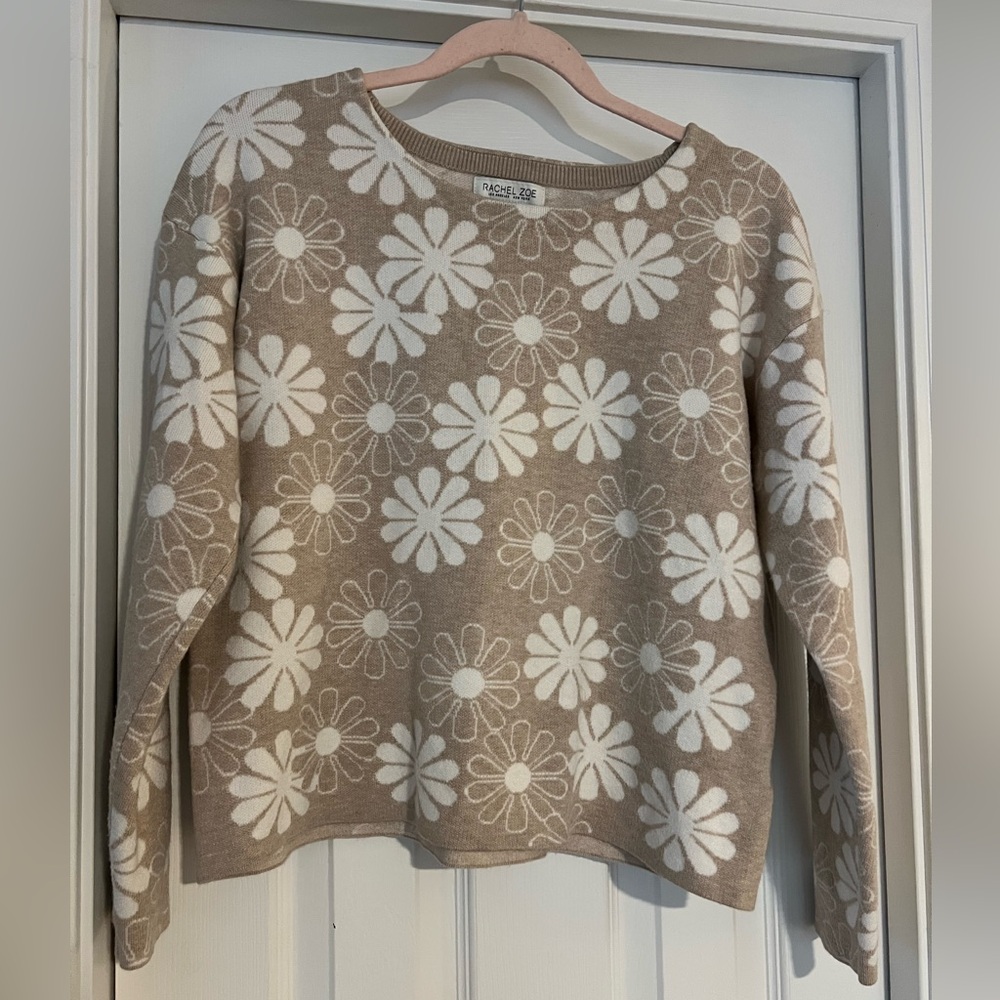 Rachel Zoe Flower Sweater